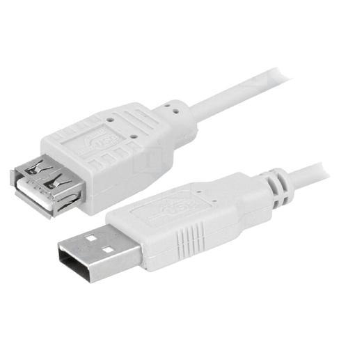 Cable USB 2.0 USB A femelle USB A male 3m - Gris on Productcaster.