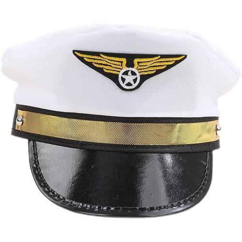 Chapeau De Capitaine D'avion Pour Adulte Bleu Marine on Productcaster.