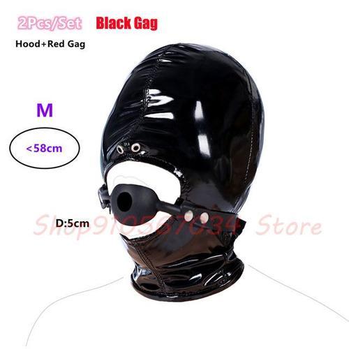 Sm Sex Sashleather Head Bondage Hood Mask, Bouche Ouverte Avec Trou... on Productcaster.