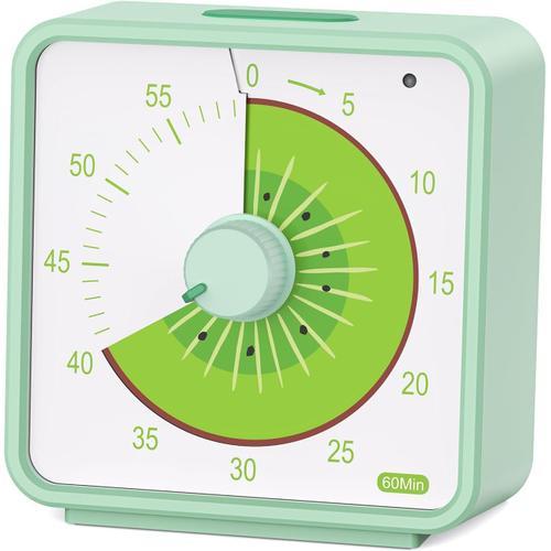 Vert Minuteur Visuel De 60 Minutes Pour Enfants, Compte À Rebours P... on Productcaster.