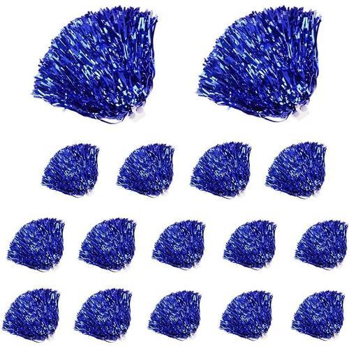 Bleu Cheerleading Pompons, Lot De 16 Pompons De Pom-Pom Girl Avec B... on Productcaster.