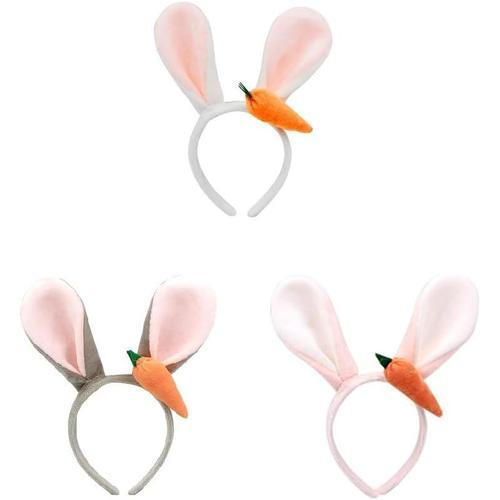 Lot de 3 bandeaux oreilles de lapin de Pâques en peluche pour Hallo... on Productcaster.