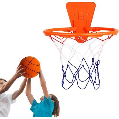 Grand Panier De Basket + Sac Filet Ballon De Basket Silencieux Avec... on Productcaster.