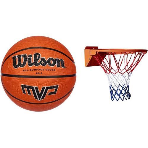 Orange ,Ballon De Basketball, Mvp Basketball, Caoutchouc, Intérieur... on Productcaster.