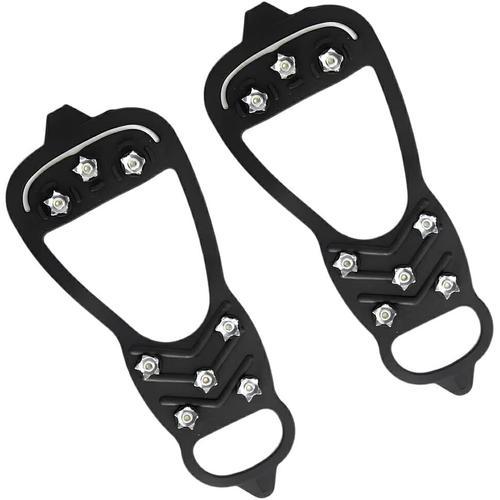 L 1 Paire De Crampons De Botte 8 Crampons De Traction Sur Glace Hiv... on Productcaster.