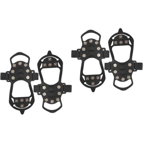 Noirx2pcs 2 Paires De Housses D'alpinisme Crampons À Glace Crampons... on Productcaster.