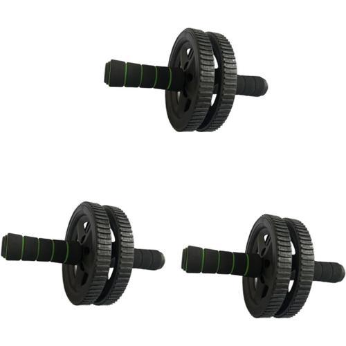 Noirx3pcs 3 Pièces Rouleau Abdominal Roue De Rouleau D'exercice Rou... on Productcaster.