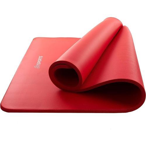 Rouge Rouge Tapis De Gymnastique, Tapis De Yoga Antidérapant Avec... on Productcaster.