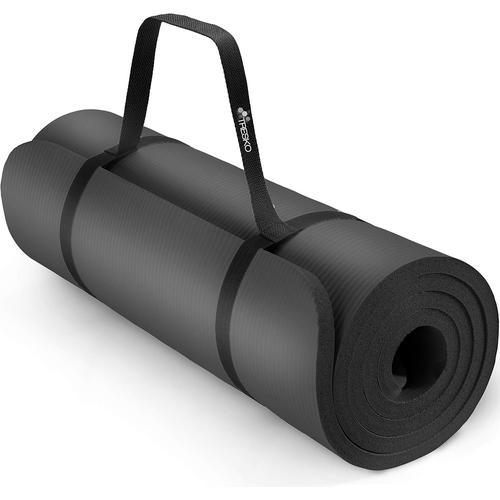 Noir Noir Tapis D'exercice Fitness Tapis De Yoga Tapis De Pilates T... on Productcaster.