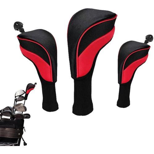 Rouge Et Noir Grand Moyen Petit Couvre-Tête Pour Golf,Protecteurs C... on Productcaster.