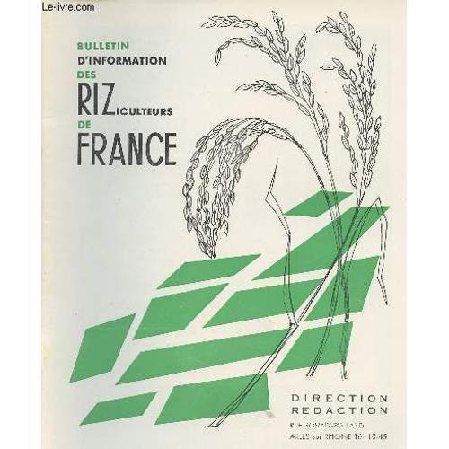 Bulletin D Information Des Riziculteurs De France N°130 - Setp. Oct... on Productcaster.