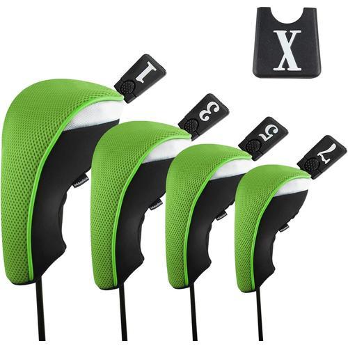 Vert Lot De 4 Couvre-Clubs De Golf En Bois De Parcours 460 Cc on Productcaster.