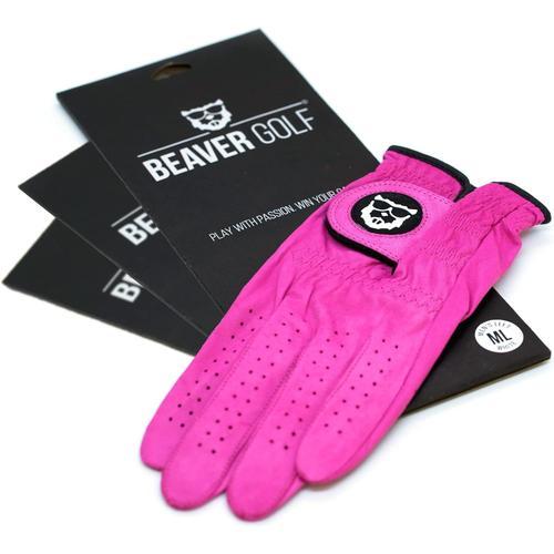 Rose 3x Gants De Golf Pour Dames, Rose, Cuir Cabretta, Qualité Supé... on Productcaster.