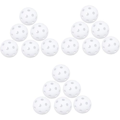 Blanc 18 Pcs Balle Pour L'extérieur Balles D'entraînement De Golf S... on Productcaster.