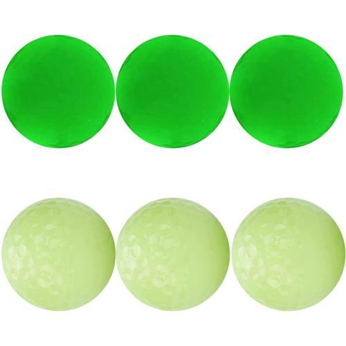 Blanc Lot De 6 Balles De Golf Lumineuses De Nuit Qui Brillent Dans ... on Productcaster.