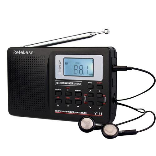 Retekess V111 Poste Radio Portable, FM AM SW, Pile et Secteur, DSP,... on Productcaster.