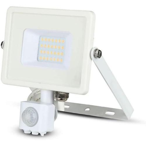 Blanc,noir Projecteur LED extérieur avec capteur crépusculaire, pro... on Productcaster.