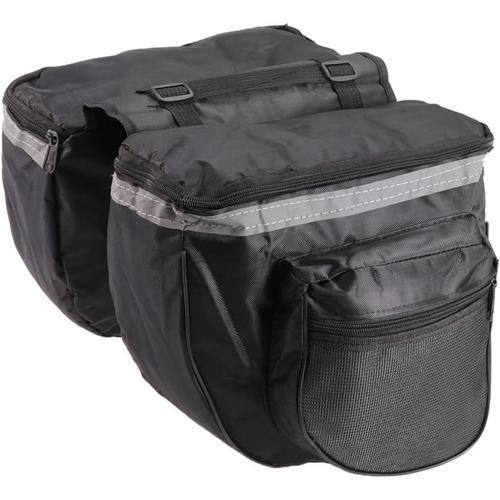 Noir Accessoires Vélo Tenue Cyclisme Bagages Étanches Sac Double Fa... on Productcaster.