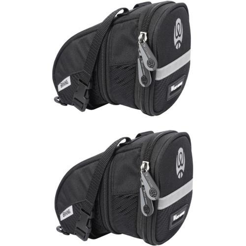 Noirx2pcs 2 Pièces Sac De Rangement Arrière Pour Vélo Porte-Bagages... on Productcaster.