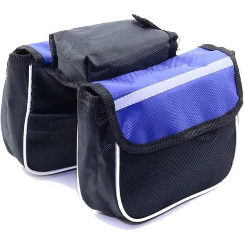 Bleu Sacoche De Vélo, Sac De Cadre Velo 3 En 1 Vélo Sacoche Porte-B... on Productcaster.