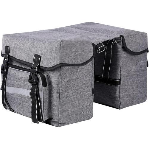 Grey Gris Sac De Porte-Vélos Arrière Avec Housse De Pluie Sac De Vé... on Productcaster.