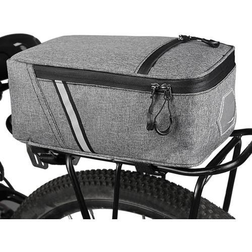 Grey 5l Sac De Porte-Bagages Arrière De Vélo Résistant À L'eau Sac ... on Productcaster.