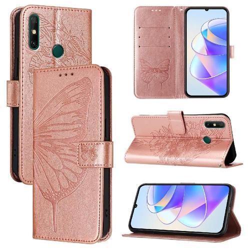 Étui Pour Huawei P Smart 2021 4g Gaufrage Papillon Couverture Rabot... on Productcaster.