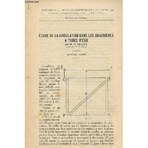 Etude De La Circulation Dans Les Chaudières À Tubes D Eau - Supplém... on Productcaster.