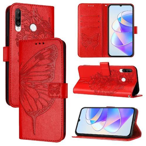 Étui Pour Huawei Nova 4e Gaufrage Papillon Cuir Premium Couverture ... on Productcaster.