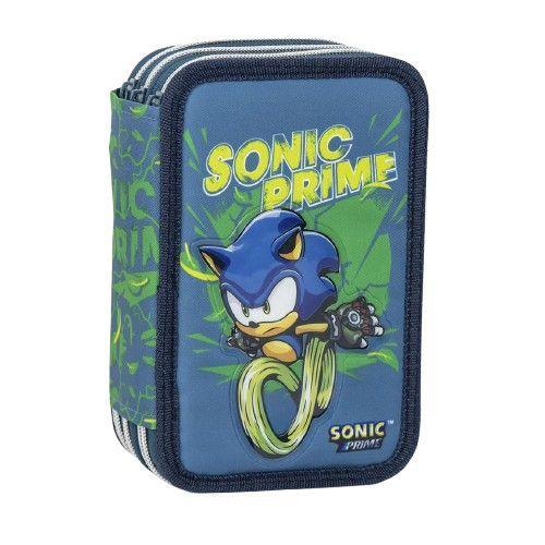 Cerda - Pencil Case With Accessories - Sonic Prime (2700001152) on Productcaster.