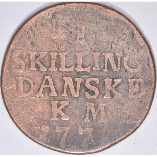 Danemark - 1 Skilling - Danske - 1771 - Christian Vii - W234 on Productcaster.