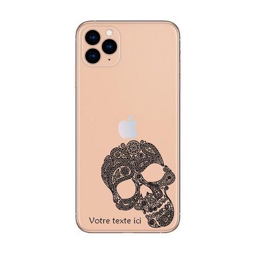 Coque Iphone 12 Pro Max Tete Mort Dentelle Noir Personnalisee on Productcaster.