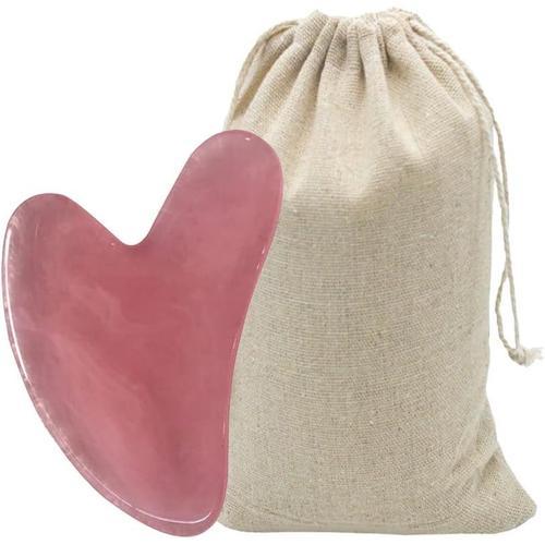 Gua Sha Gua Sha Visage Corps Gua Sha Rose Quartz Outil De Massage F... on Productcaster.