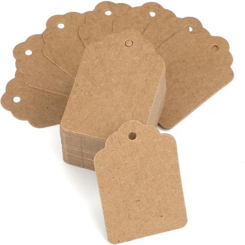 1000pcs Etiquettes De Prix Kraft Étiquettes 3.2x5 Cm Tag Étiquettes... on Productcaster.