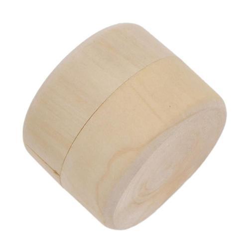 Mini Boîte Ronde En Bois Enrichi Pour Bagues Et Bijoux, Conteneur D... on Productcaster.