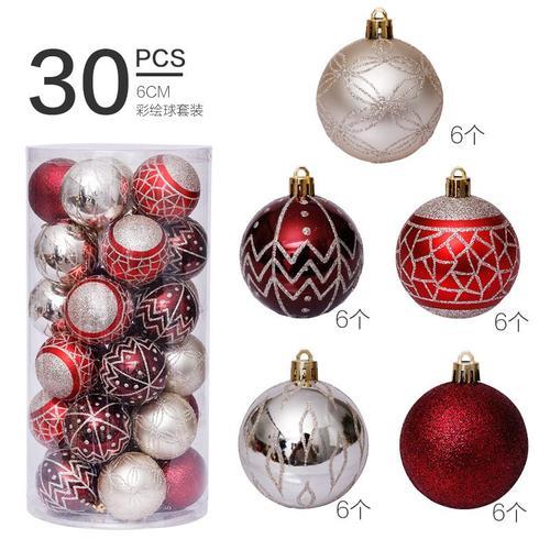 Boule décorative d'arbre de noël, 30 pièces, boule suspendue, pour ... on Productcaster.