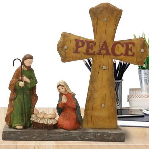 Peace Nativity Colorful Nativity Scene Indoor Real Nativity Scene O... on Productcaster.