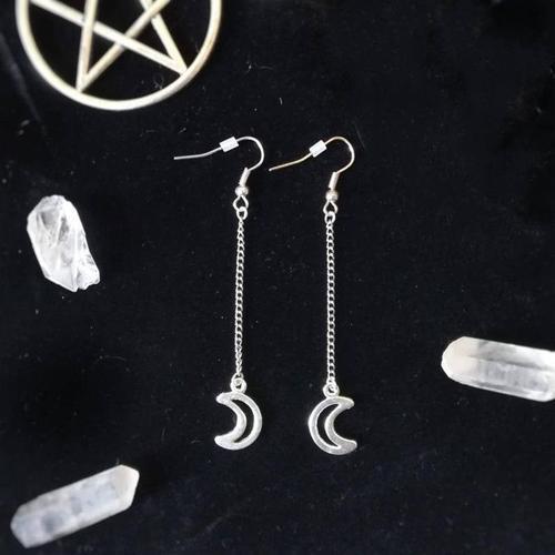 Boucles D'oreilles Lune Gothique Magique Wicca Pagan Viking, Bijoux... on Productcaster.