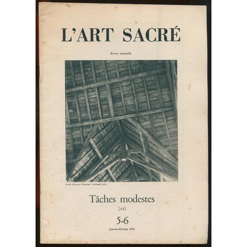 Art Sacré, Tâches Modestes (Ii), 5-6, Janvier-Février 1953 on Productcaster.