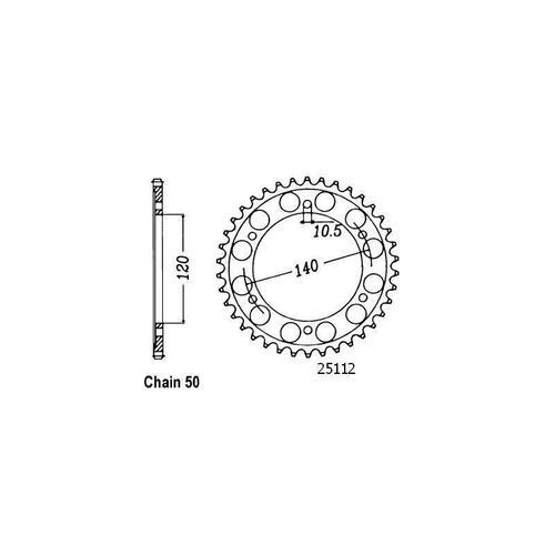 Sifam - Couronne 43 Dents Gsx-R 750 W 96-97 Pas530/Z43 on Productcaster.