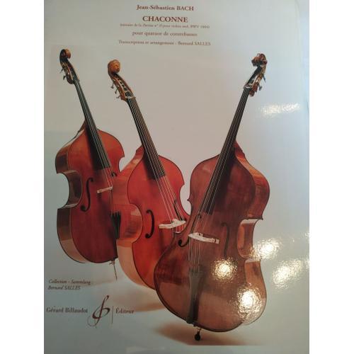 Jean-Sébastien Bach Chaconne Pour Quatuor De Contrebasses Transcrip... on Productcaster.