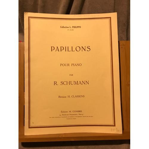 R. Schumann Papillons Pour Piano Partition Piano Éd. Combre Classens on Productcaster.