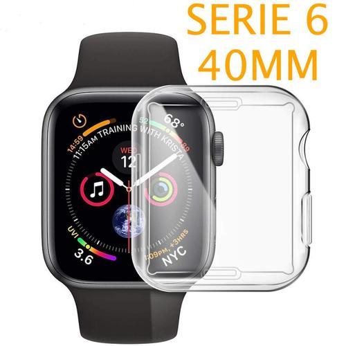 Protection Écran Totale En Silicone Pour Apple Watch Série 6 40mm on Productcaster.