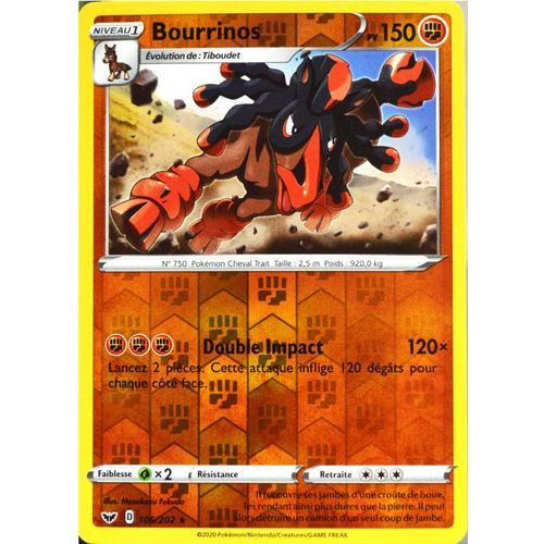 Carte Pokémon 106/202 Bourrinos - Reverse Eb01 - Epée Et Bouclier 1... on Productcaster.