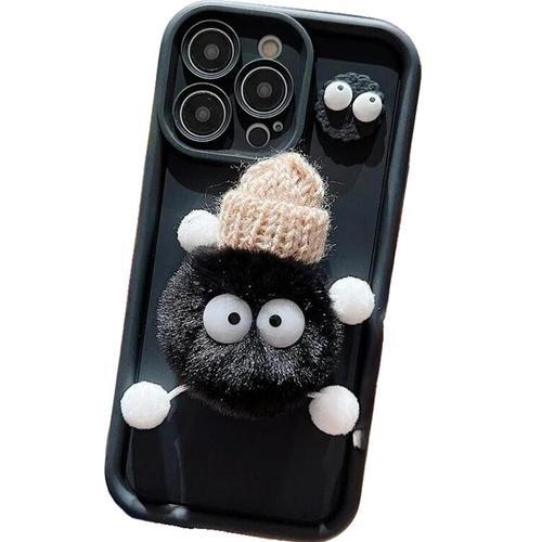 Coque Peluche 3d Pour Iphone Se 2020 Noir on Productcaster.