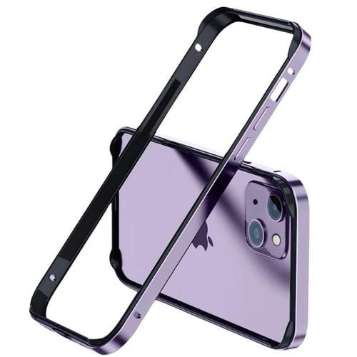 Coque Bumper Ligue D'aluminium Dual Pour Iphone 15 Pro Max Violet E... on Productcaster.