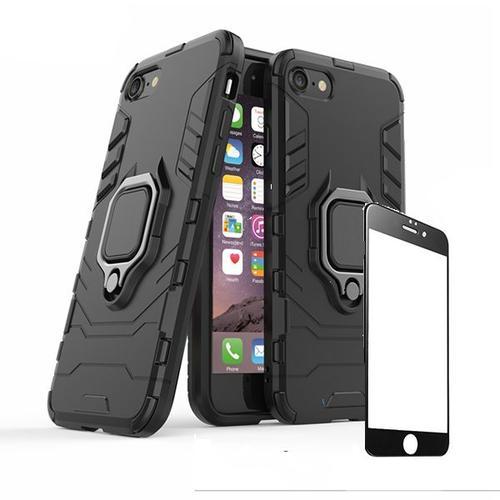 Kit De Verre Trempé 5d Full Cover + Coque 3x1 Military Defender Pou... on Productcaster.