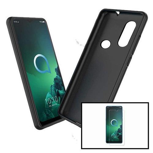 Kit Verre Trempé 5d Full Cover + Coque Silicone Liquido - Alcatel 1... on Productcaster.