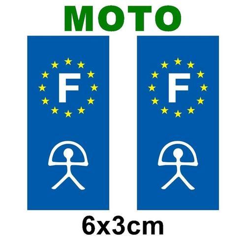 Lot De 2 Sticker Plaque Immatriculation Moto Logo R?gionaux Indalo on Productcaster.