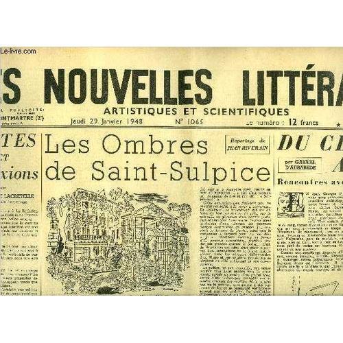 Les Nouvelles Littéraires, Artistiques Et Scientifiques N° 1065 - N... on Productcaster.